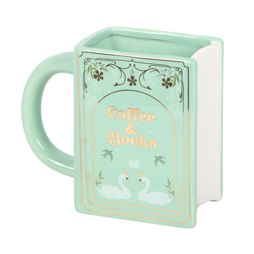 Taza XL "Coffee & Books"