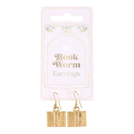 Aretes de Libro de Acero Inoxidable