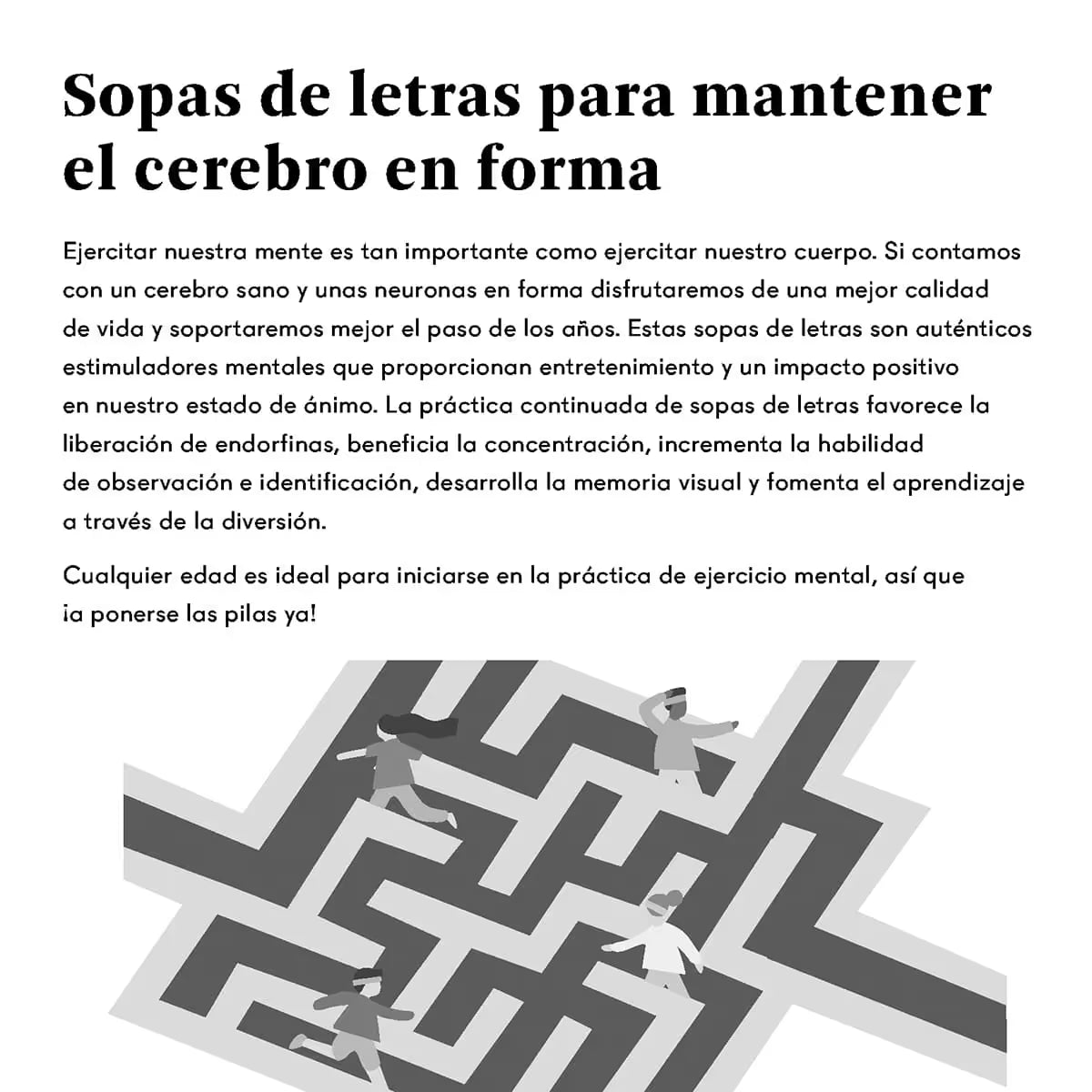Sopas de Letras para Mantener el Cerebro en Forma