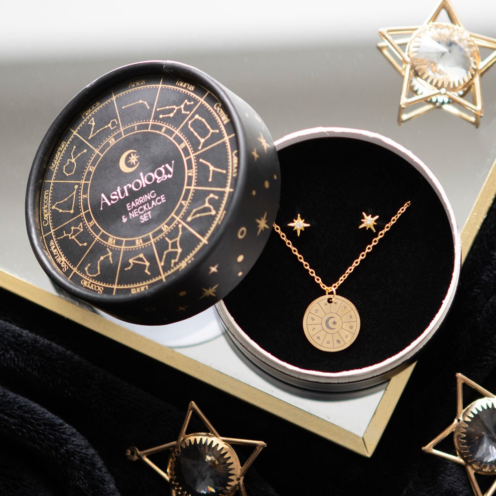 Set de collar y aretes Astrology