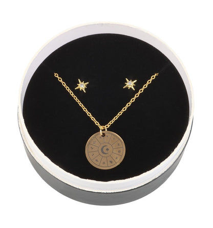 Set de collar y aretes Astrology