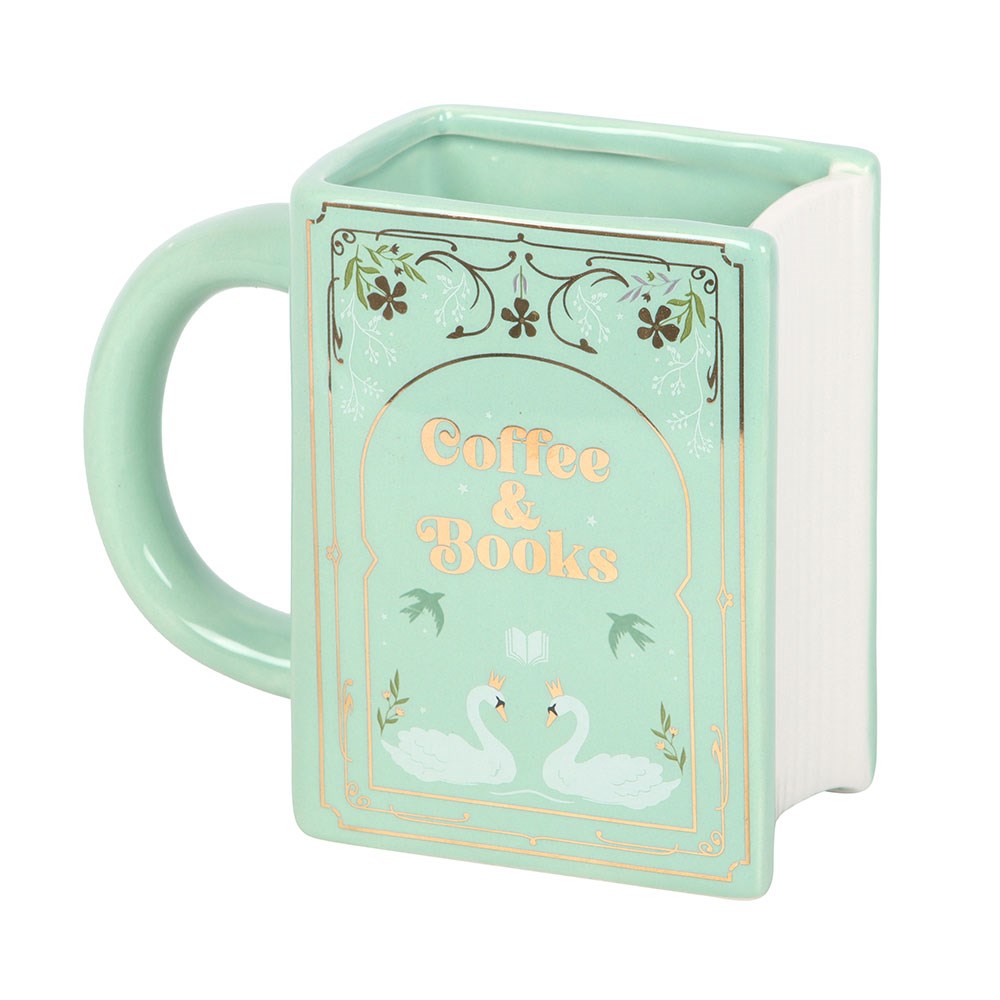 Taza XL "Coffee & Books"