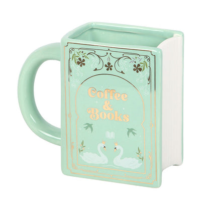 Taza XL "Coffee & Books"