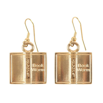Aretes de Libro de Acero Inoxidable