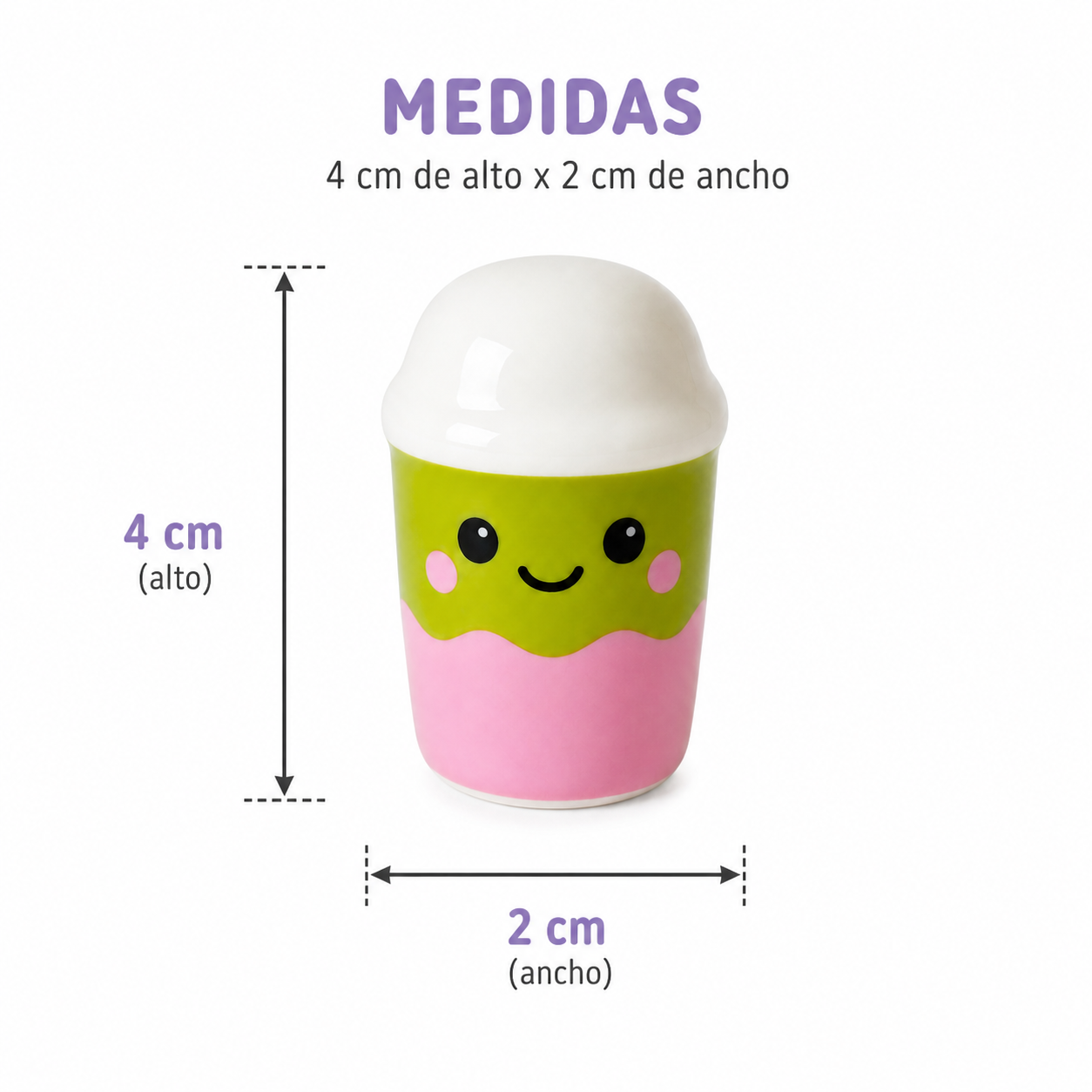 Mini Taza Matcha Kawaii