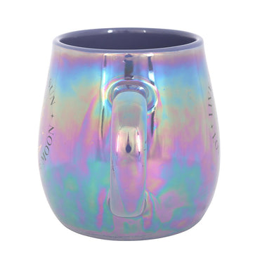Taza Iridiscente "Live by the Sun, Love by the Moon"