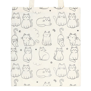 White Cats Tote Bag