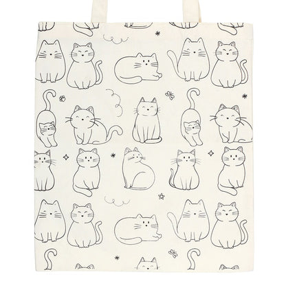 White Cats Tote Bag