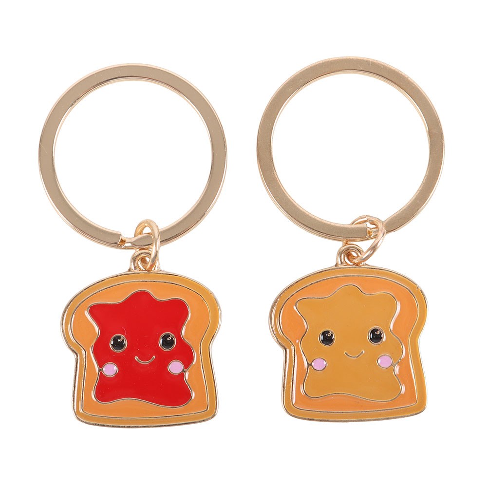Set 2 Peanut Butter & Jelly Llaveros