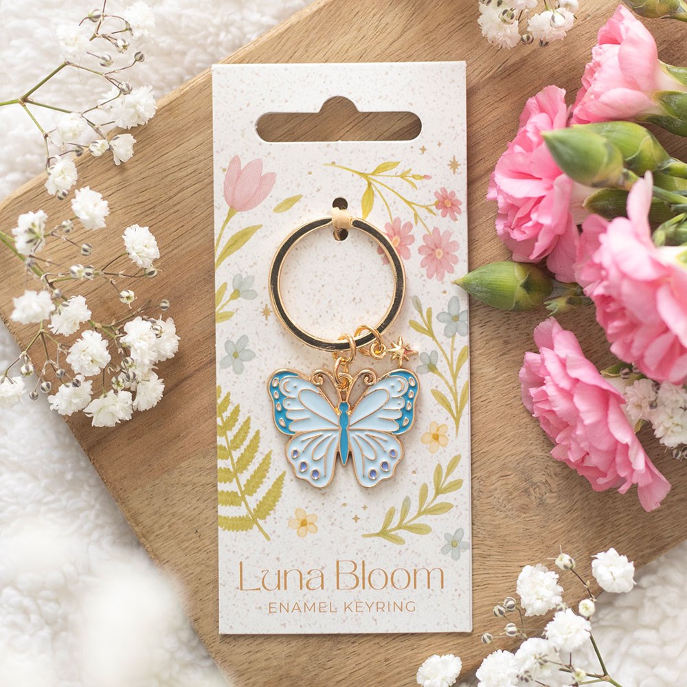 Luna Butterfly Llavero