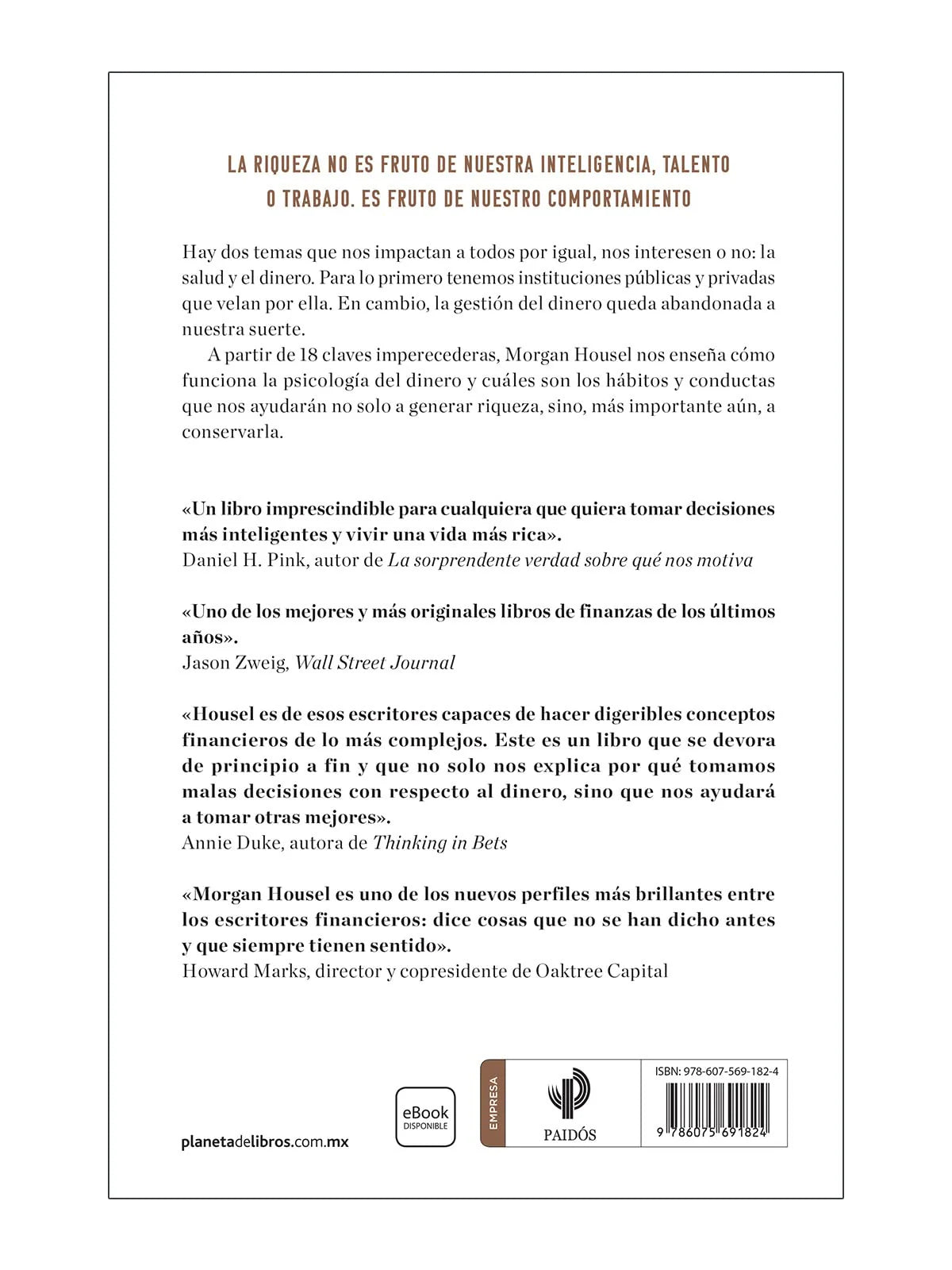 La psicología del dinero