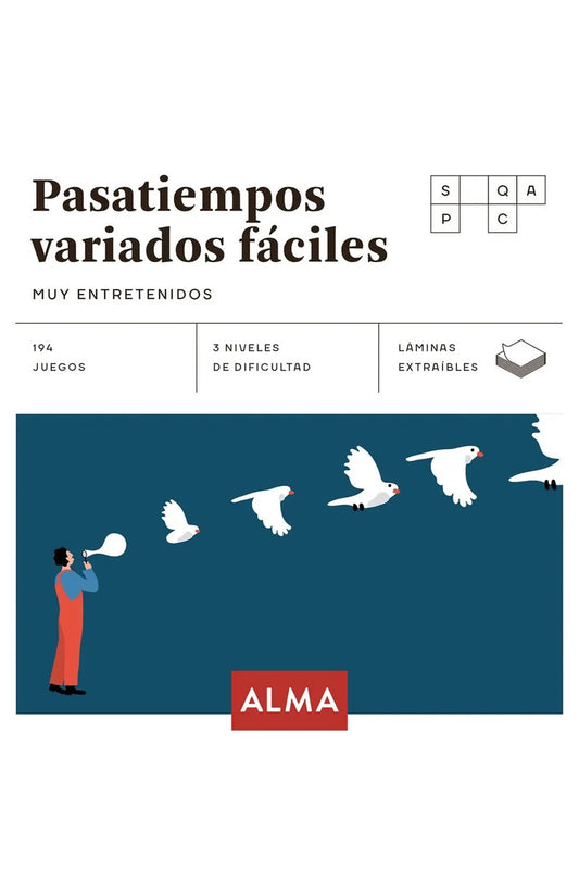 Pasatiempos Variados Fáciles (Cuadros de Diversión)